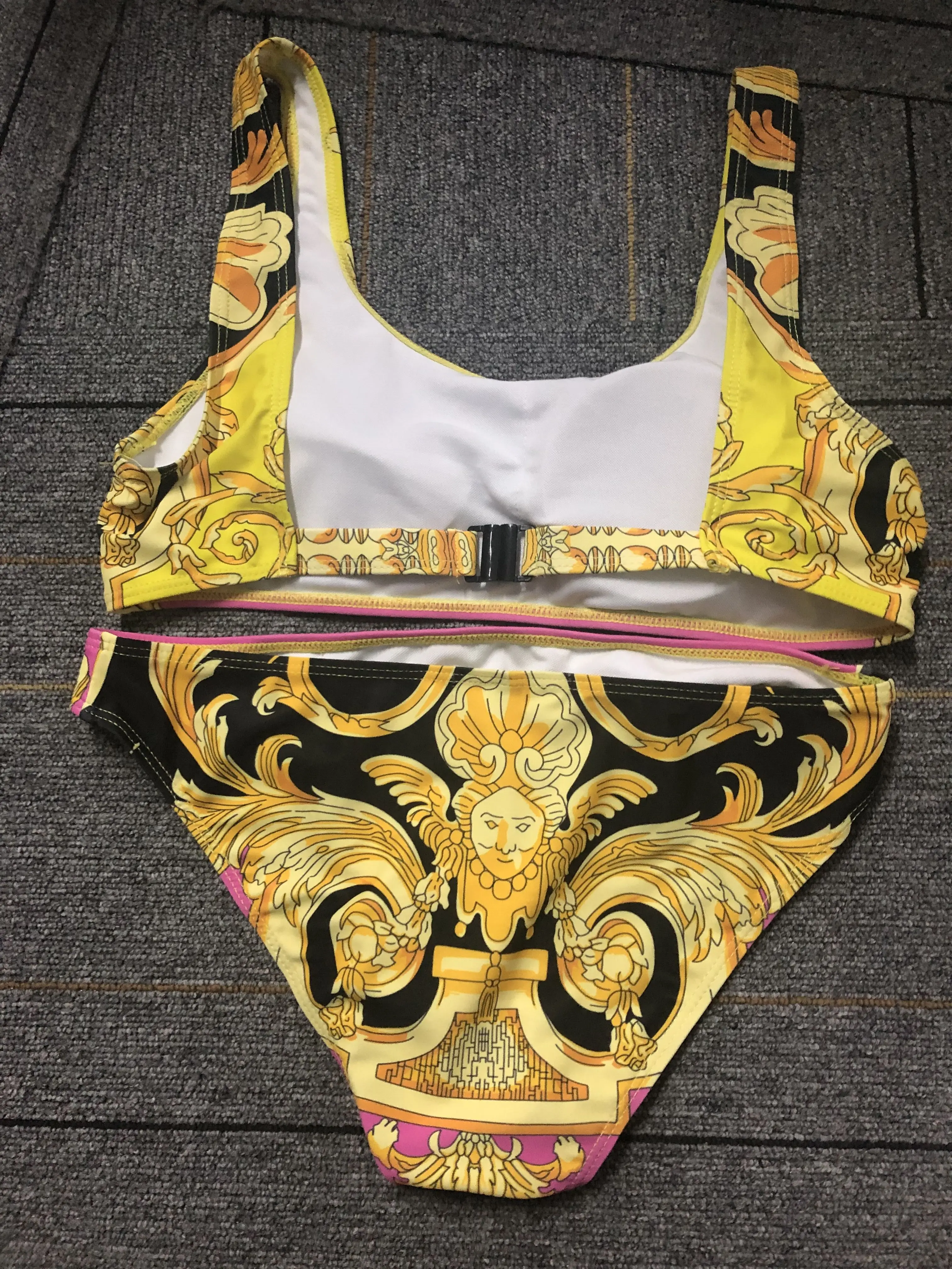 

2019 New Gold Design Bikini Swimwear for Women Sexy Bathing Suit Beachwear Summer two piece Sexy Lady Swimsuit