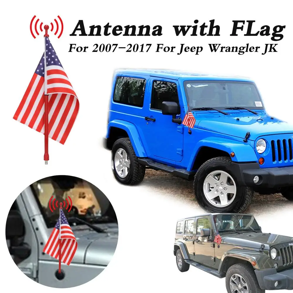Алюминиевая антенна мачта 14 &quot8 мм + флаг 6x9 баннер AM FM Усилитель радиосигнала для