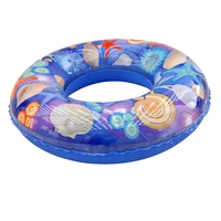new summer thick inflatable swimming ring donut children blue shell swimming ring starfish lifebuoy pool float circle kids toys