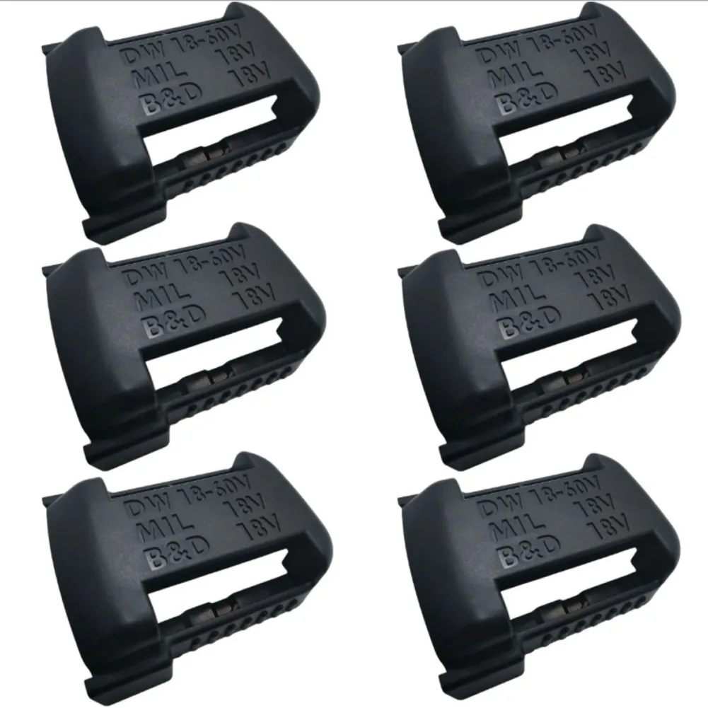 

6 Pcs Battery Mounts For DeWalt Black&Decker Milwaukee Storage Shelf Rack Holder Hanger Tool Fixing Buckle Bracket