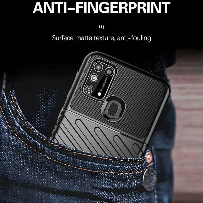 Прочный Силиконовый противоударный чехол для Samsung Galaxy M31 M315F сверхтолстый