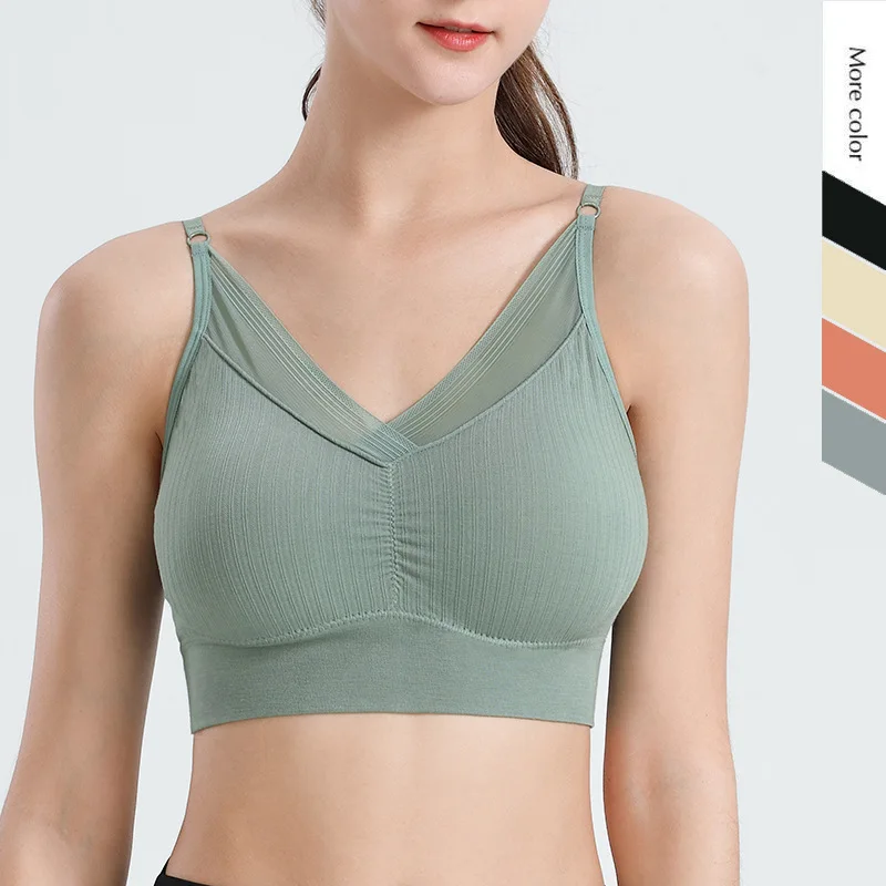 

Sports Bra Woman Seamless Top Bra With Padding Sexy Beautiful Back Sports Lingerie damping Gym sports bra for women gym