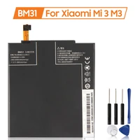 new replacement battery bm31 for xiaomi mi 3 m3 mi3 100 phone battery 3050mah