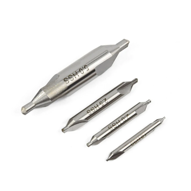 6PCS Drill Bit HSS Combined Center Drills 60 Degree Countersinks Angle Set 1.0mm 1.5mm 2.0mm 2.5mm 3.5mm 5mm Metal | Инструменты