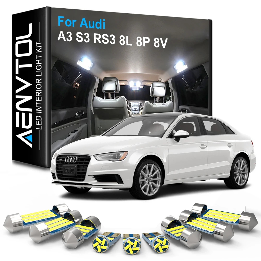 Светодиодное освещение AENVTOL для помещений Canbus Audi A3 S3 RS3 8L 8P 8V Sedan Sportback 1996 1998 2003 2006 2008