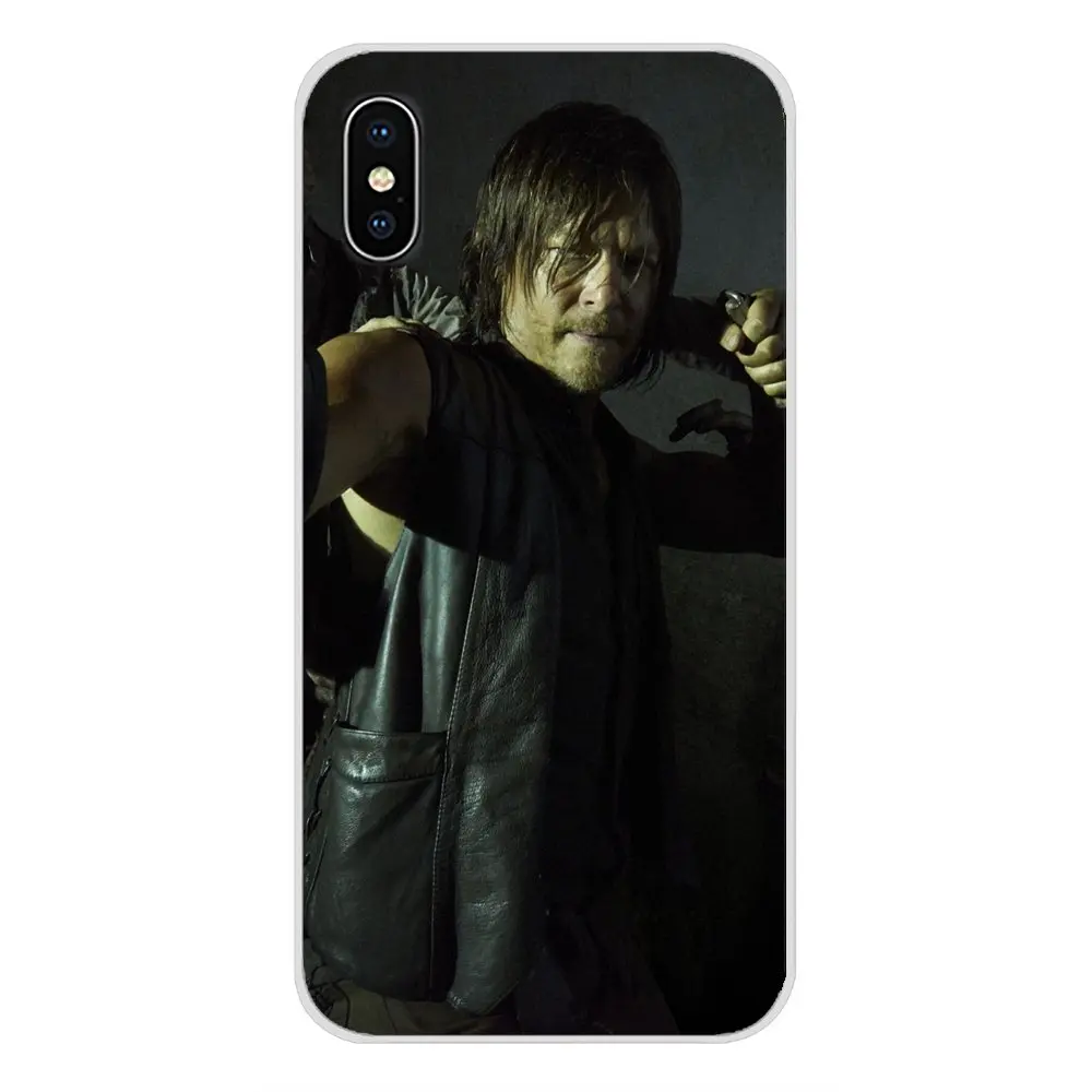 Для Apple iPhone X XR XS 11Pro MAX 4S 5S 5C SE 6S 7 8 Plus ipod touch 5 6 TPU чехол The Walking Dead Daryl Dixon Сияющий