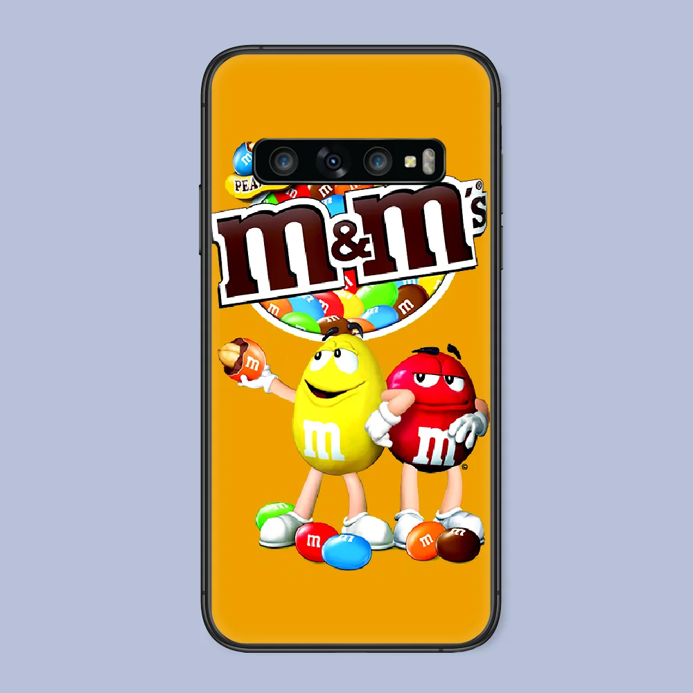 

M&M's Chocolate Candy Phone Case For Samsung Galaxy Note S 8 9 10 20 Plus E Lite Uitra black Bumper Pretty Shell Painting Coque