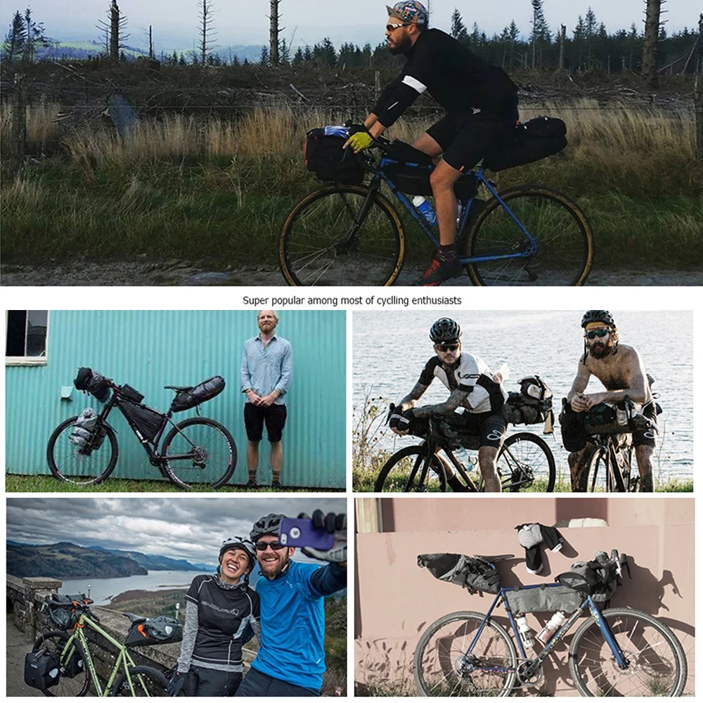 ROSWHEEL 131414 велосипедная подседельная Сумка велосипедная MTB Дорожная задняя Упаковка водонепроницаемый Выдвижная 8L 10L