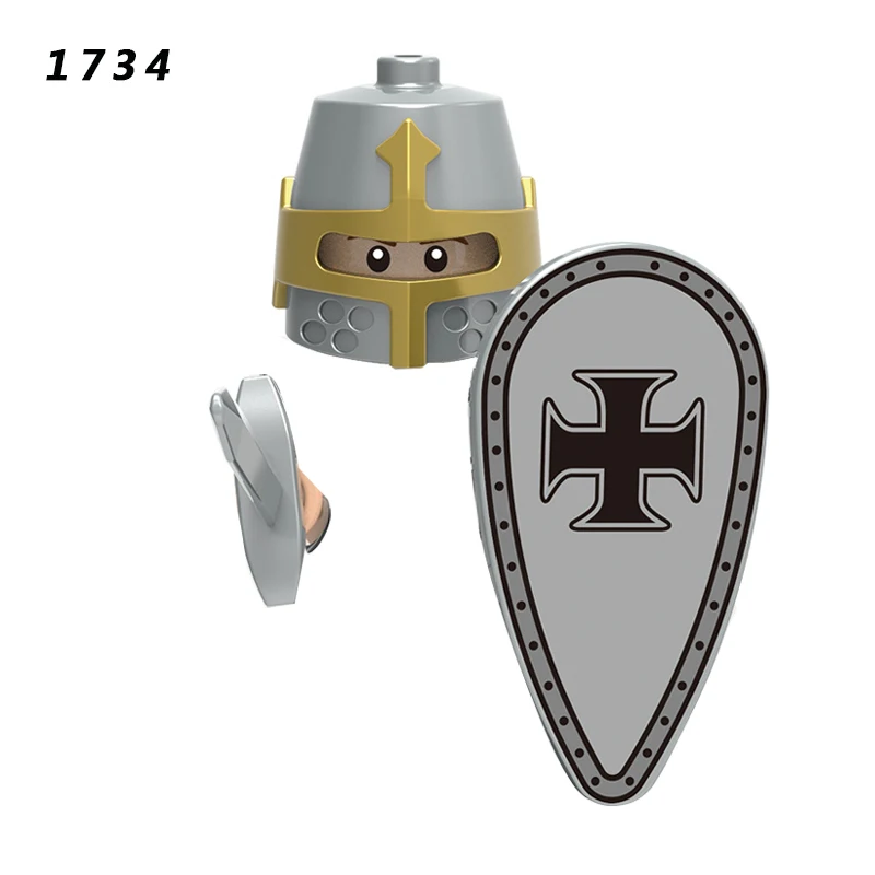 

X0316 Spartan soldier knights in ancient Rome assemble miniature statues of blocks, helmets, armor and weapons for children