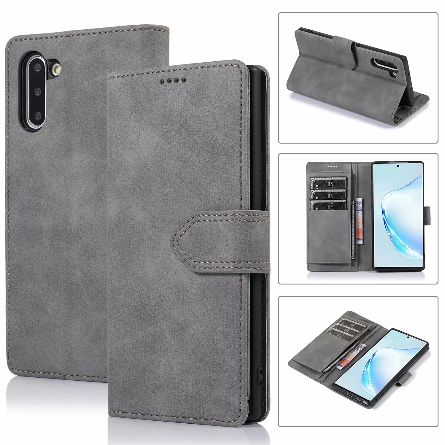 Кожаный чехол для samsung Galaxy Note 9, 10 лет, S10 e S9 S8 плюс A10 A20 A20E A30 A40 A50 A70 A50S Магнитный чехол-книжка с отделениями для карт и сумка-чехол