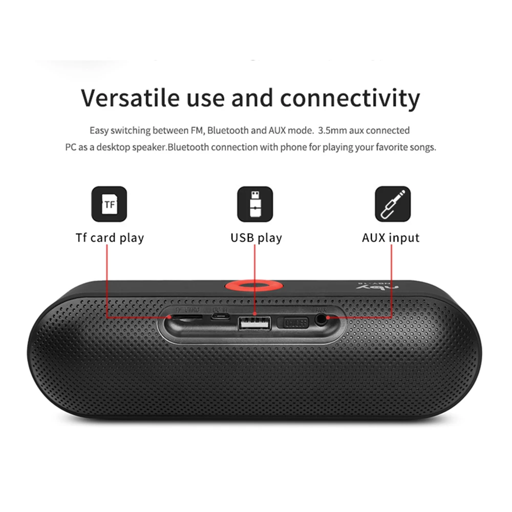 

Subwoofer wireless bluetooth speaker Portable outdoor card car mini dual speaker small stereo 3D Stereo Music TF AUX USB