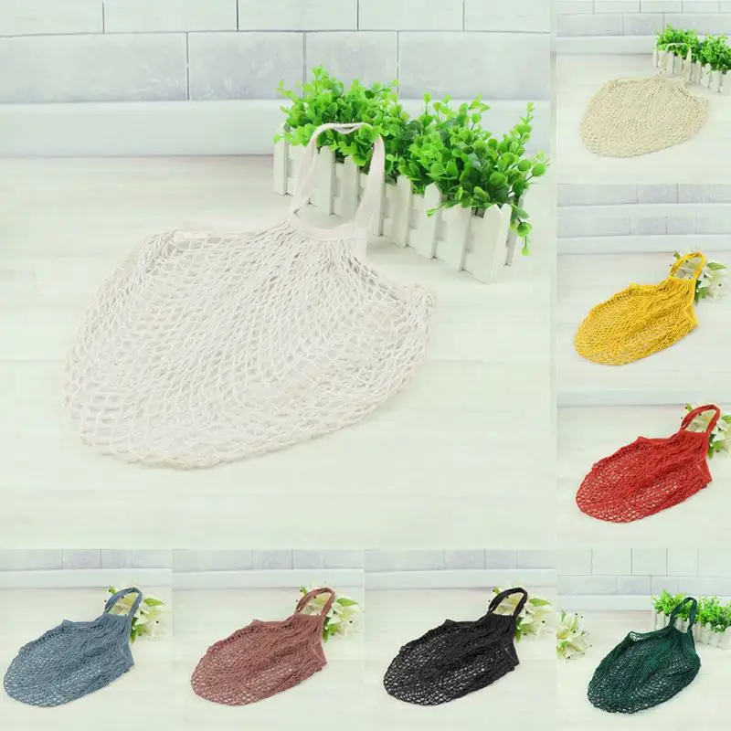 1 шт. большая сетчатая Сетчатая Сумка для покупок сумка хранения фруктов