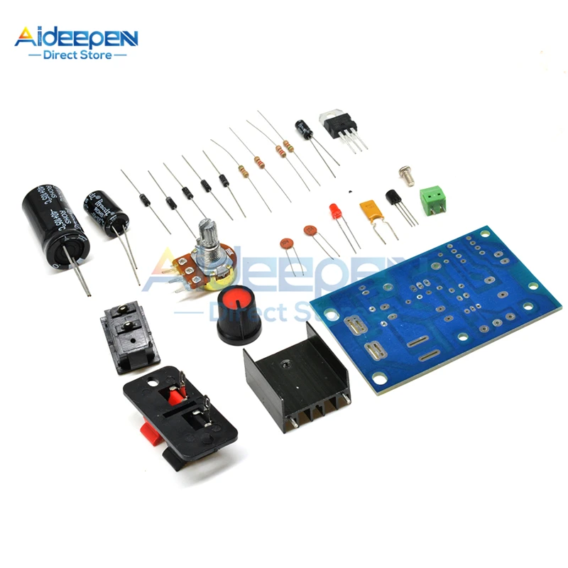 Регулируемый понижающий модуль напряжения LM317 переменный ток/DC-DC набор для