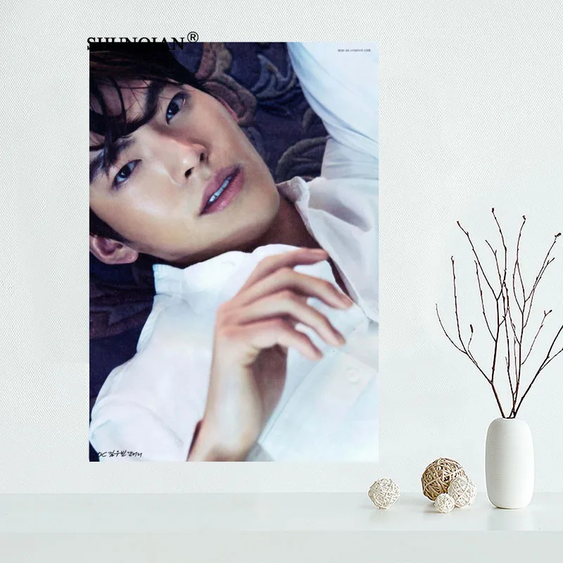 Новинка пользовательский холщовый постер Ким Ву Бин для гостиной декоративный