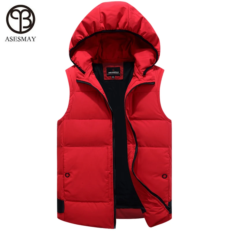2019 брендовая мужская куртка жилет без рукавов зимние модные повседневные пальто