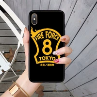 anime fire force cool design phone case for iphone xr x xs max se 2020 12 mini 13 11 pro shell 8 7 6s 6 plus 5s 5 10 hard cover