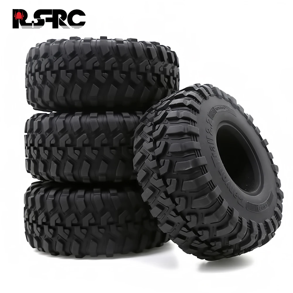 

2.2 Rubber Tyres Wheel Tires 130*50MM for 1:10 RC Rock Crawler Axial SCX10 90046 Traxxas TRX4