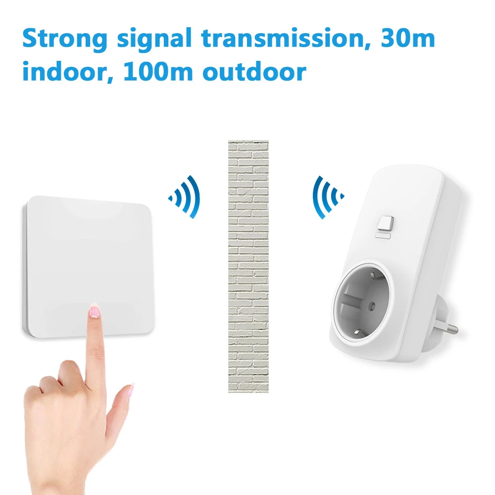 Беспроводная розетка с дистанционным управлением штепсельная вилка 16А