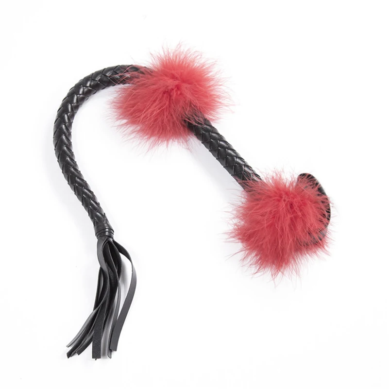 76CM Tails Handle Cotton Rope Tassel Fetish Flirting SM Queen Spanking Crop Faux Leather Bull Whip Adult Sex Game For Couple - купить по