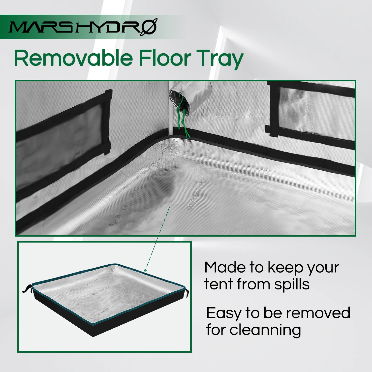 MarsHydro 1680D 60x60x140 см расти палатку алмазного майлара крытая гидропоника шатер для