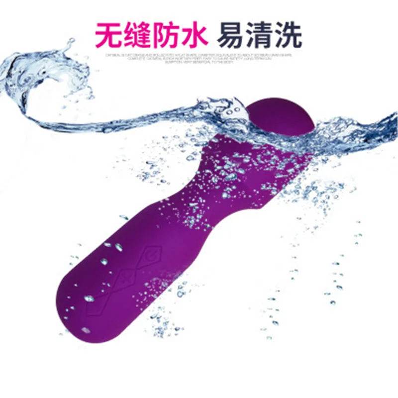 USB Перезаряжаемый водонепроницаемый силиконовый AV вибратор Стимуляция клитора