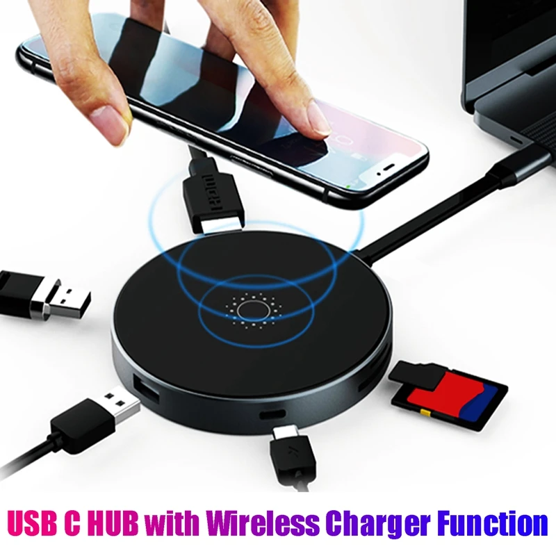 

Док-станция USB 3,0 + PD + HDMI-совместимая с TF-кардридером