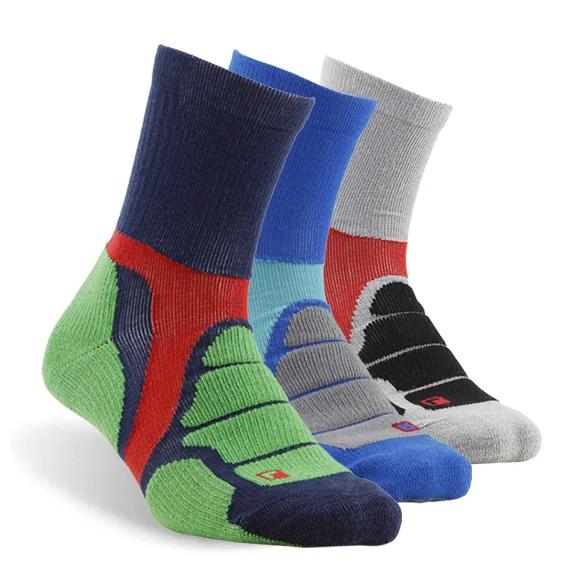 3 pair mix color 3 пары спортивных носков для бега, ZEALWOOD унисекс из мериносовой шерсти, антиблистерные носки для пеших прогулок - Цвет: 3 pair mix color