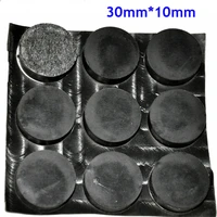 15pcs 30mm10mm black self adhesive soft anti slip bumpers silicone rubber feet pads shock absorber rubber feet for furniture