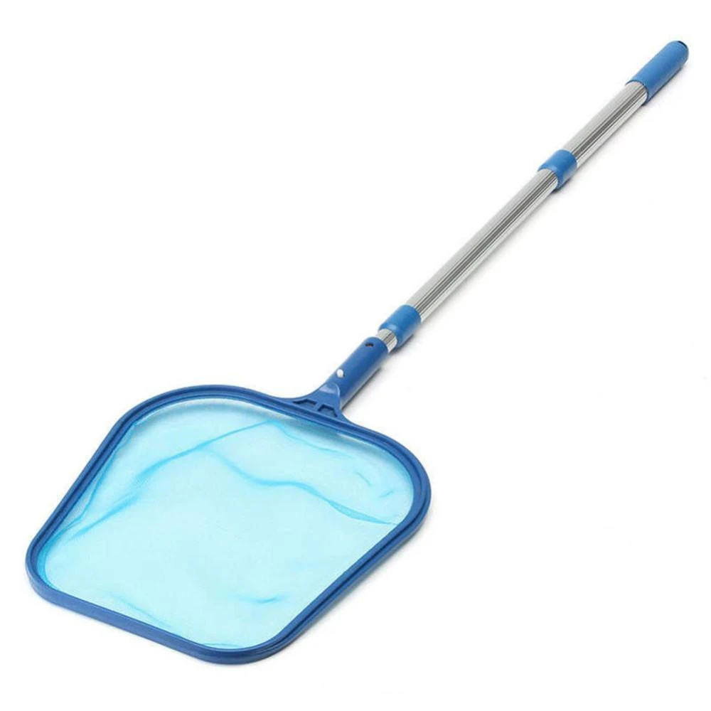 

Leaves Skimmer Rake Net with Telescopic Pole Professional Fine Mesh Pool Skimmer Bag Catcher Aquarium Swimming Pool Cleaning