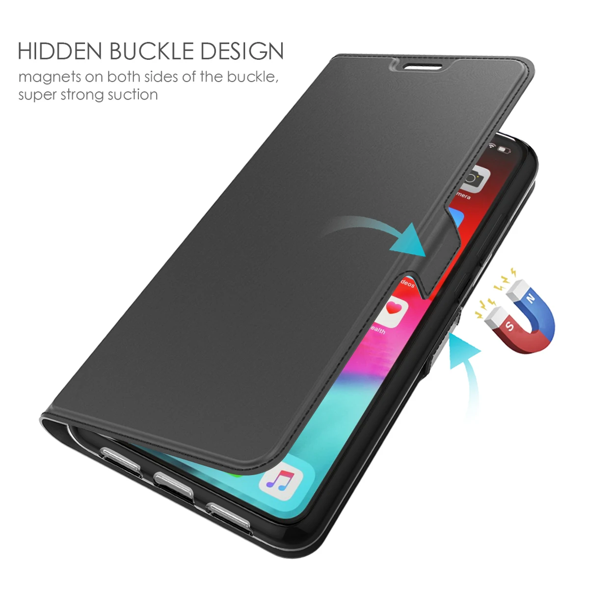 Чехол для iPhone 11/11 Pro/11 Pro Max 2019 iphone 7/8/X/XS искусственная кожа откидная подставка