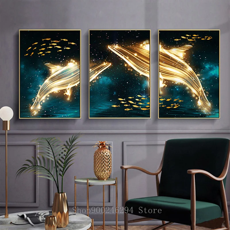 3 шт. современная абстрактная картина с 3D бриллиантами звездное небо золото
