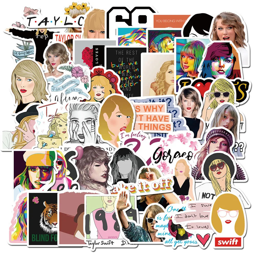 10 шт./набор 50 шт./компл. Taylor Alison Swift Стикеры s для тележка чехол ноутбука телефон