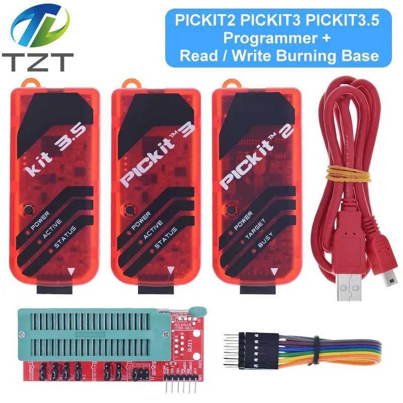 PICKit2 PICKIT3 PICKit3.5 Programmer + PIC ICD2 PICKit 2 PICKIT 3 3.5 Programming Adapter Universal Seat | Электронные