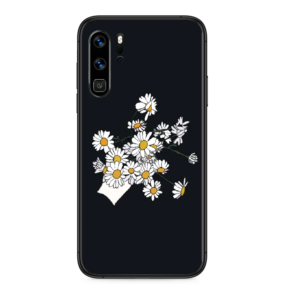 

INS Korea brand peaceminusone Phone case For Huawei P 9 Smart 10 20 30 40 8 Lite Mini Z 2019 Pro black bumper soft cover fashion