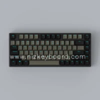 2021 new plum niz micro82 black ec keyboard usb bluetooth rgb pbt keycaps multi function programmer use to office work and game