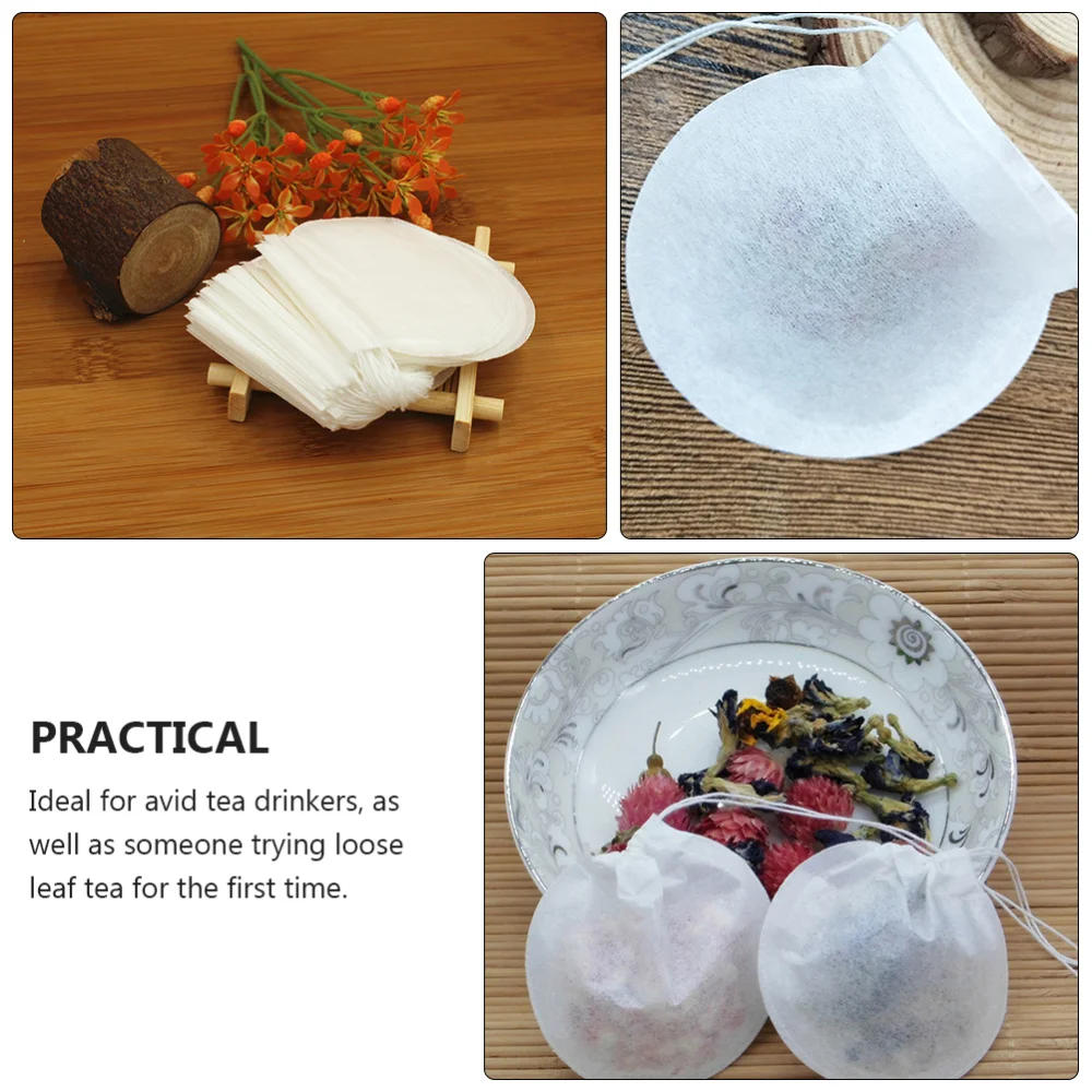 

100 Pcs Tea Filtering Pouch Filter Bags Tea Storage Bag Tea Drinking Supplies