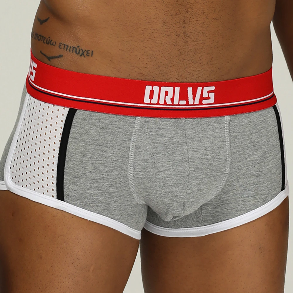 

2pcs/lot ORLVS Cotton Boxershorts Men Comforable Panties Set Gay Sexy Underwear Man Boxer 9Color Free ShippingM/L/XL/XXL