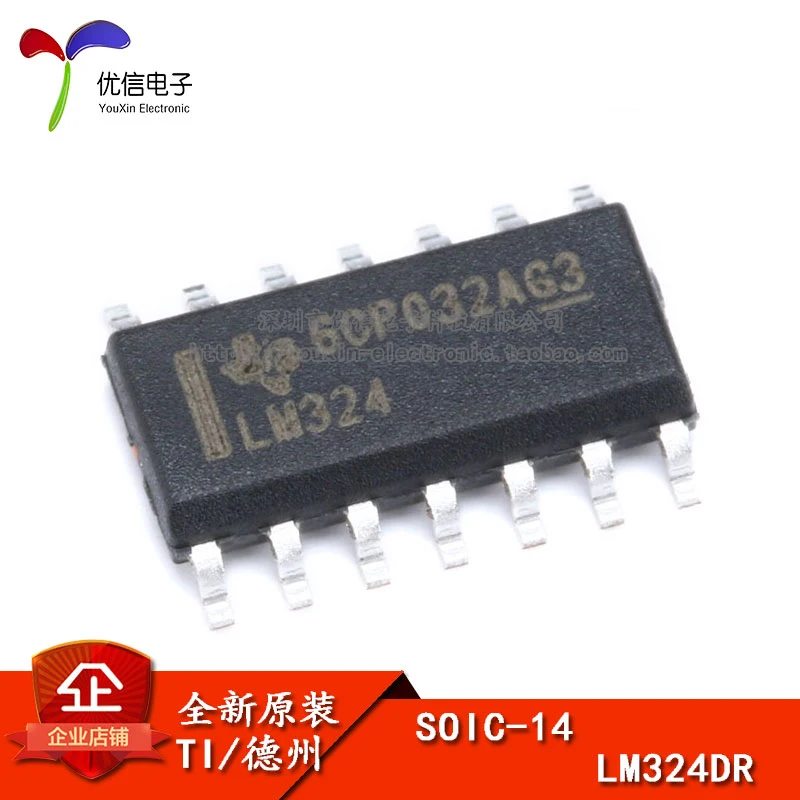 100% новый и оригинальный LM324DR SOIC 14|Запасные части| |