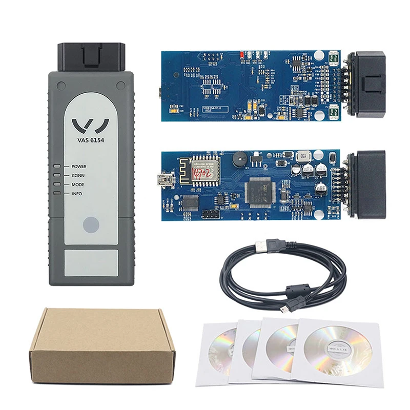Диагностический сканер VAG VAS6154 V5.26 с Wi-Fi и полным чипом на нескольких языках |