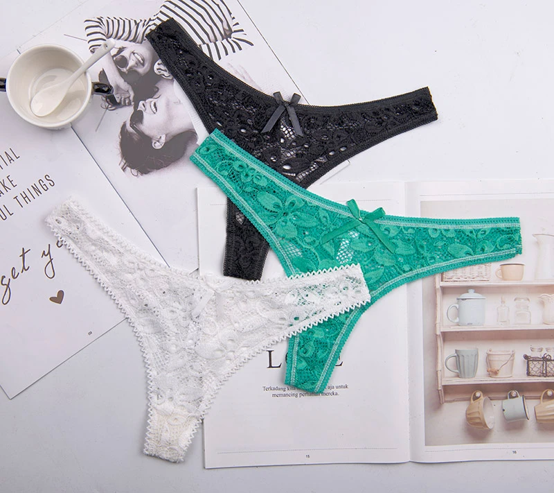 Женские кружевные трусики стринги большие размеры XXXL сексуальные нижнее белье