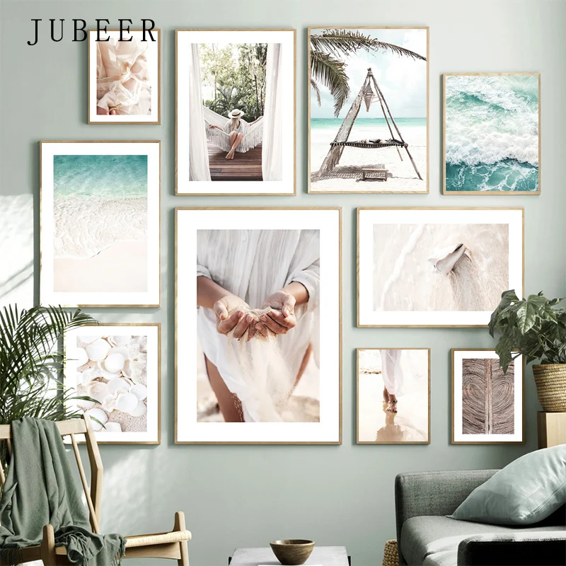 Постер на стену с изображением морского побережья пляжа декоративная картина