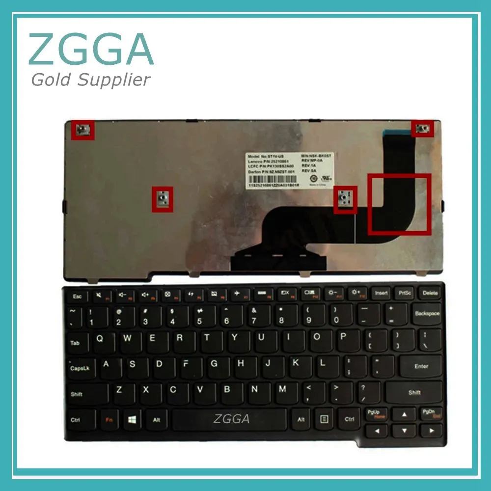 Оригинальная новая клавиатура US макет для Lenovo IdeaPad Yoga 11s S210 S215 Клавиатура ноутбука