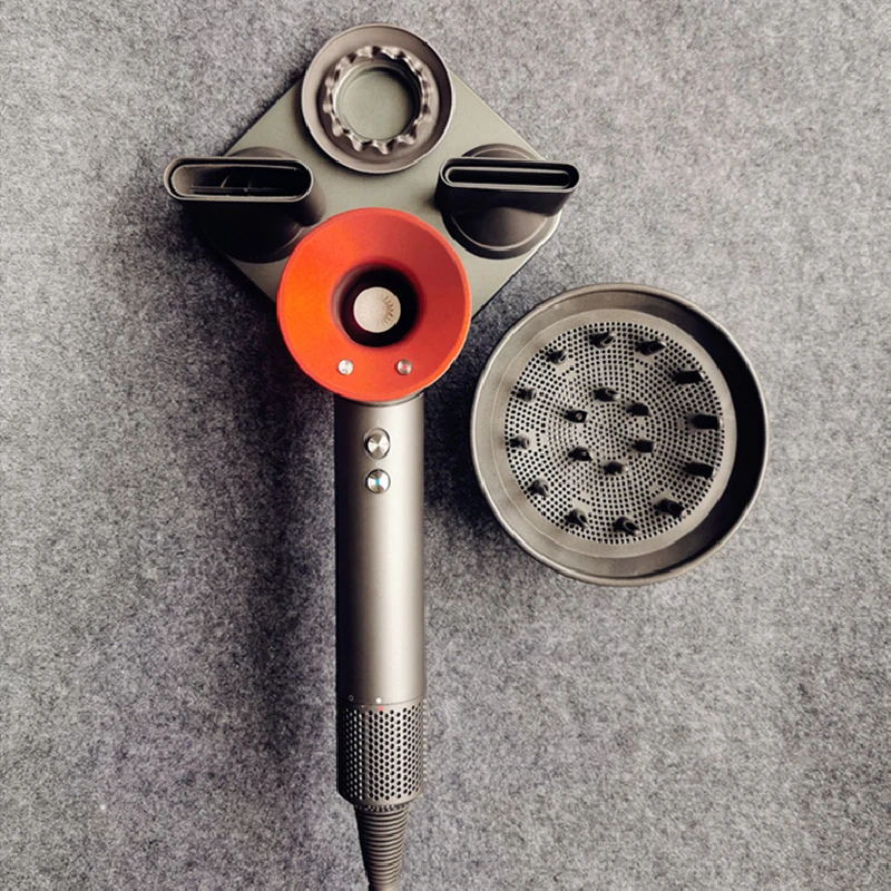 Фен для волос держатель ванной комнаты Алюминий фен стойки Dyson настенный без