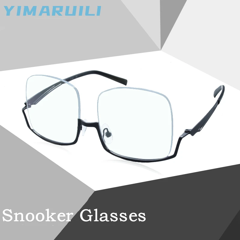 Очки для снукера YIMAIRUILI с девятью шариками, широкое поле зрения, для близорукости, дальнозоркости, очки при астигматизме YS01