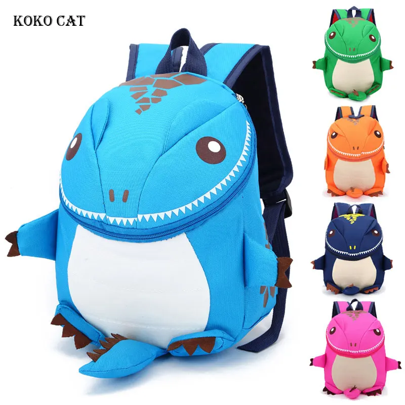 Рюкзак KOKO CAT 3D с динозавром для мальчиков и девочек школьные сумки детского сада