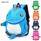Рюкзак KOKO CAT 3D с динозавром для мальчиков и девочек, школьные сумки для детского сада, школьные сумки с животными, плюшевые рюкзаки для малышей, дорожные сумки