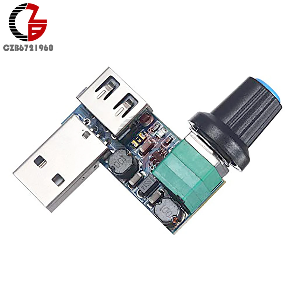 Регулятор напряжения контроллер скорости вентилятора USB бесступенчатый