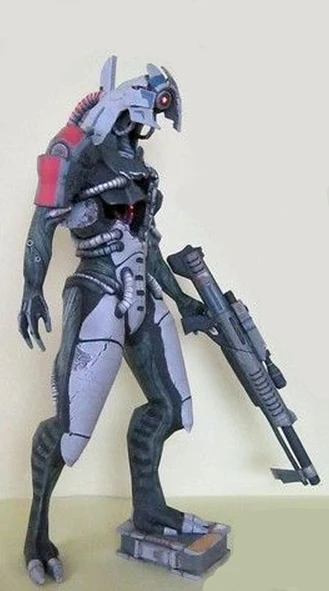 3d модель из бумаги Mass Effect 2 legion|paper model|3d paper modelmass effect |
