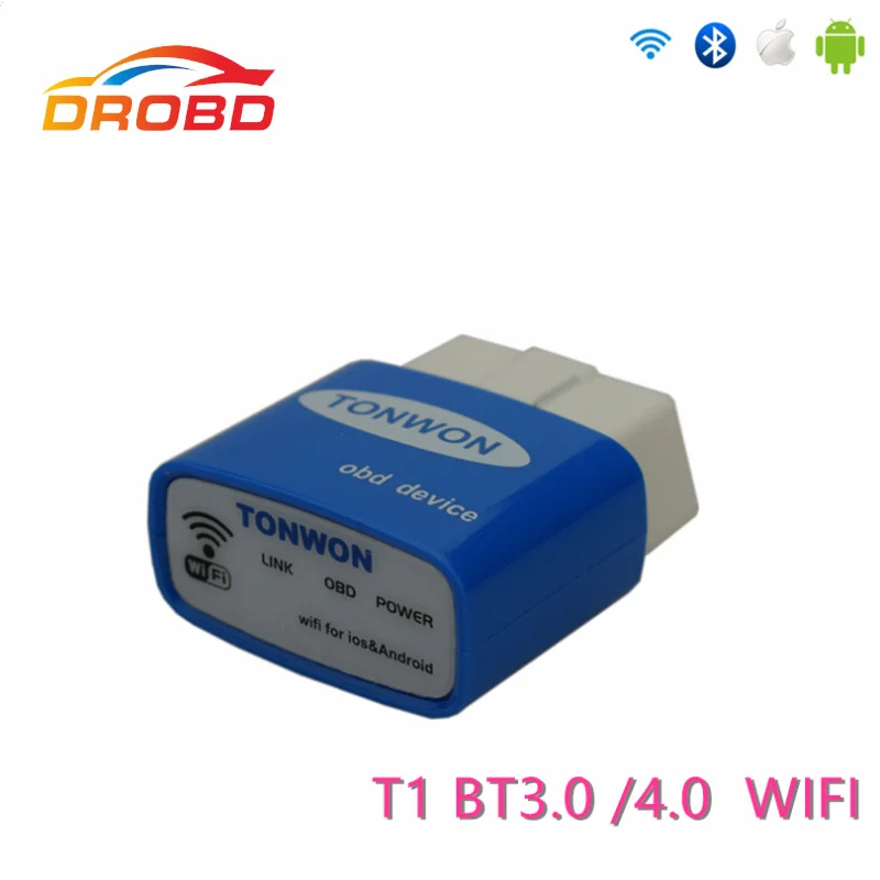 Диагностический прибор Tonwon 1 BT3.0/4 0/WiFi OBDII считыватель кодов светильник двигателя