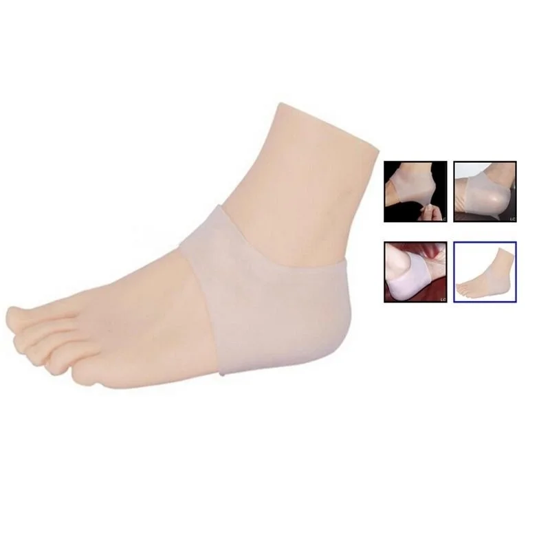 1 пара силиконовые Уход за ногами увлажняющие Гелеобразные напяточники носки